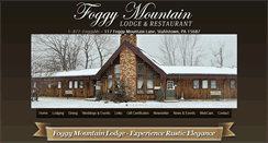 Desktop Screenshot of foggymountainlodge.com