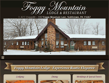 Tablet Screenshot of foggymountainlodge.com